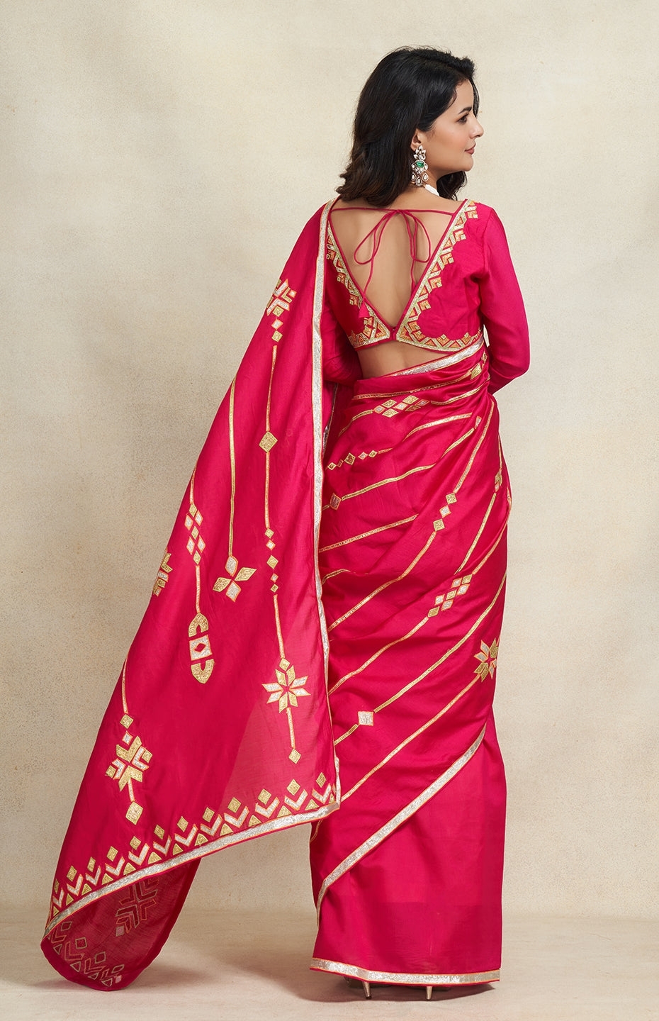 Rani Pink Saree