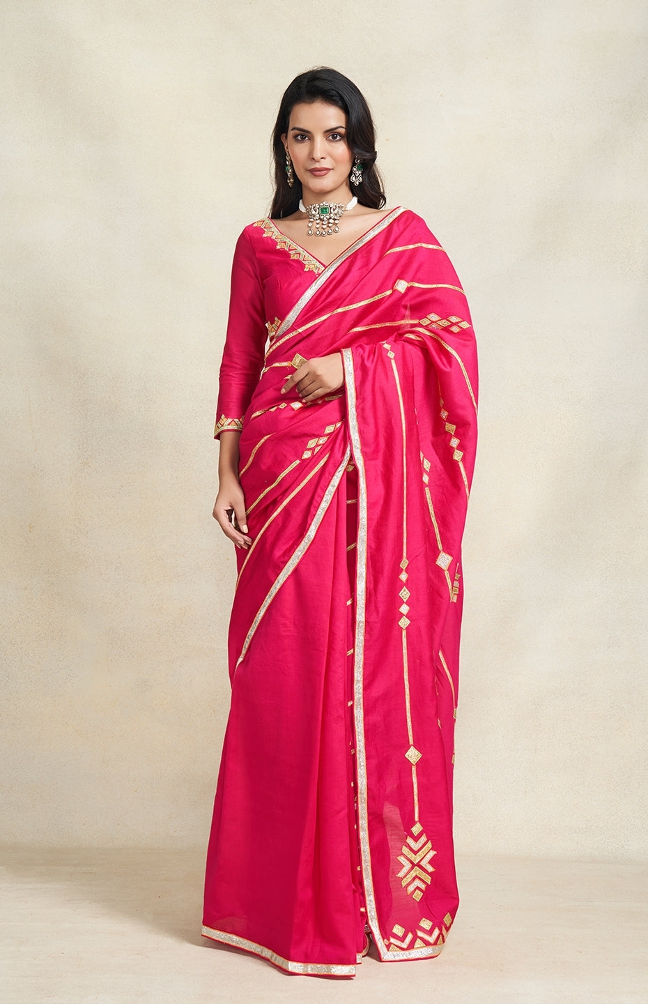 Rani Pink Saree