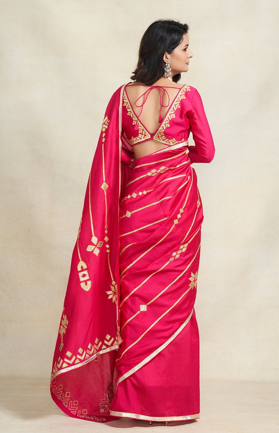 Rani Pink Saree