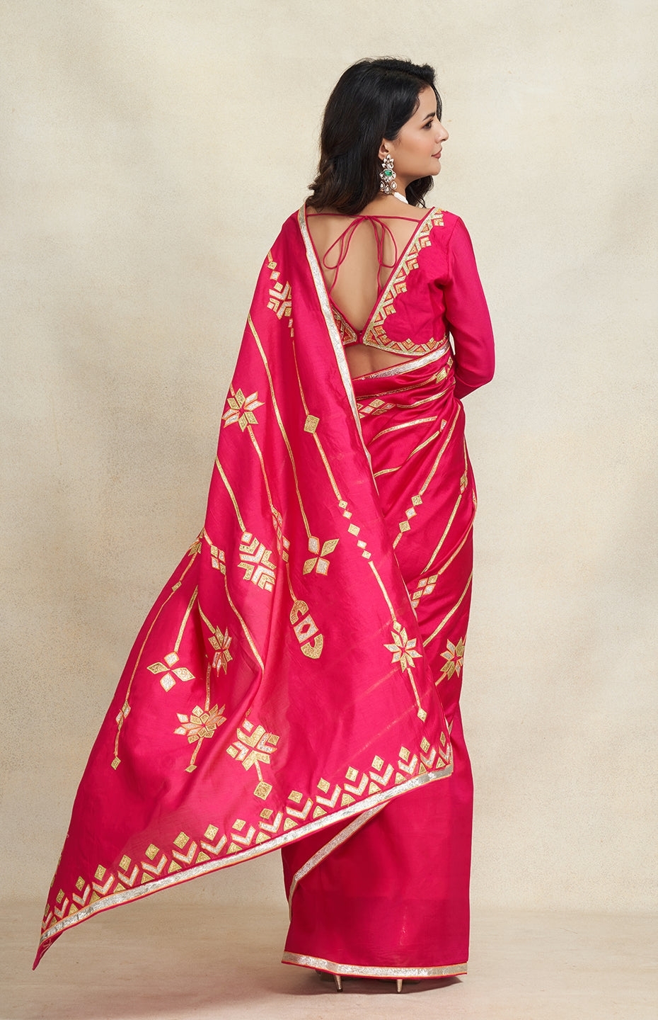 Rani Pink Saree