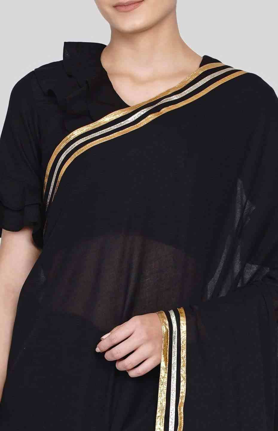 Black Love Saree