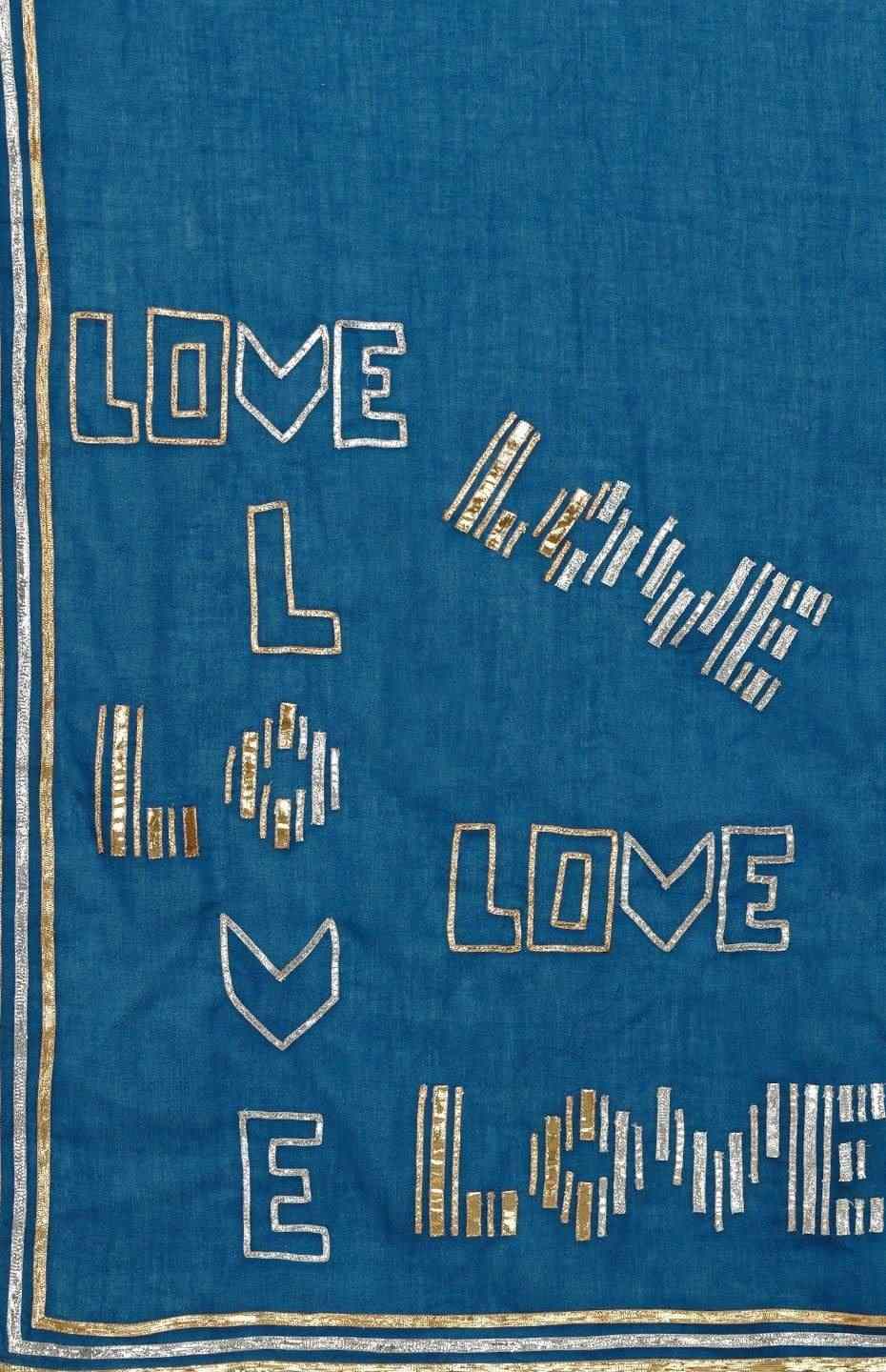 Blue Love Saree