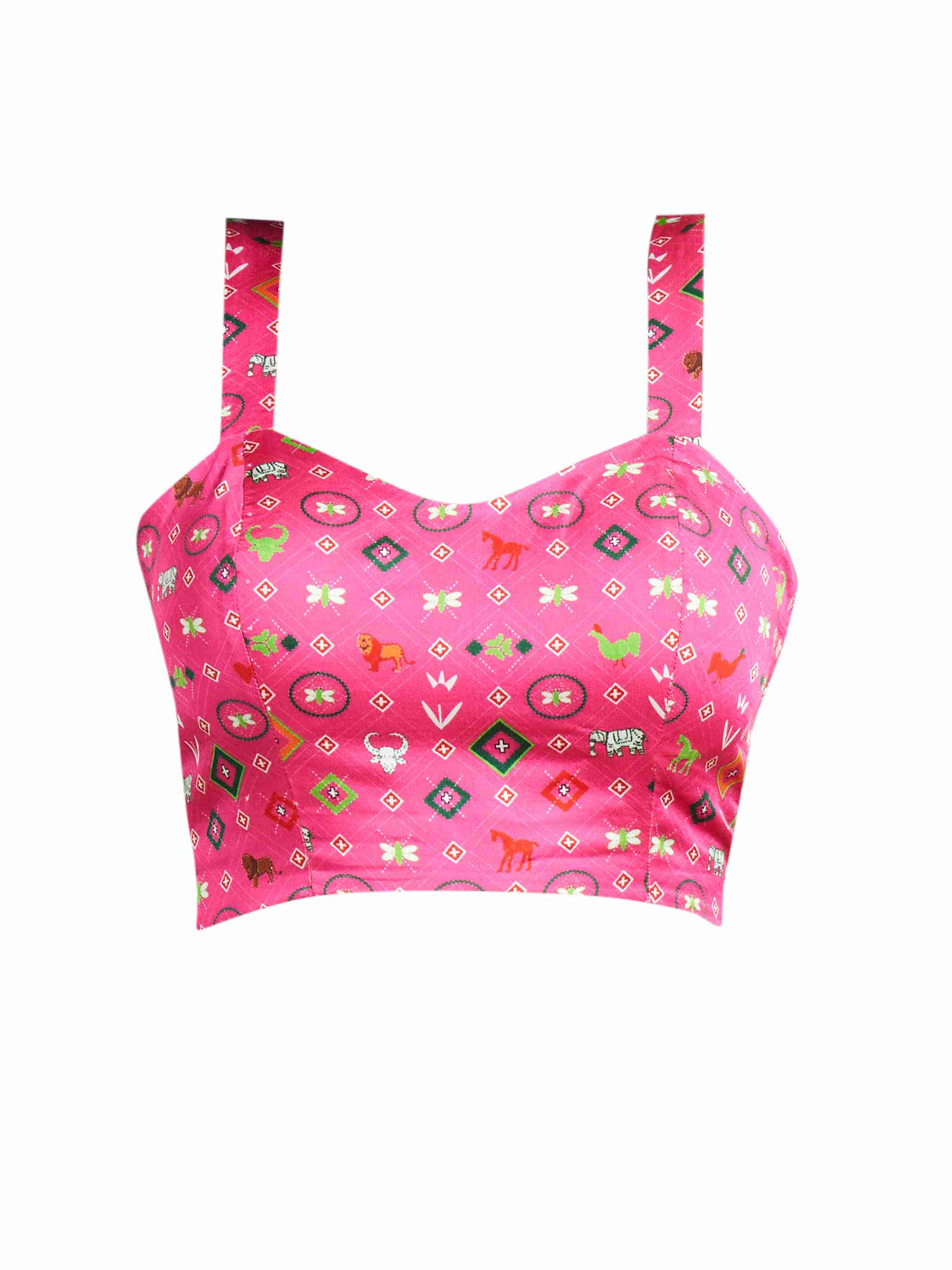 Pink Strappy Blouse