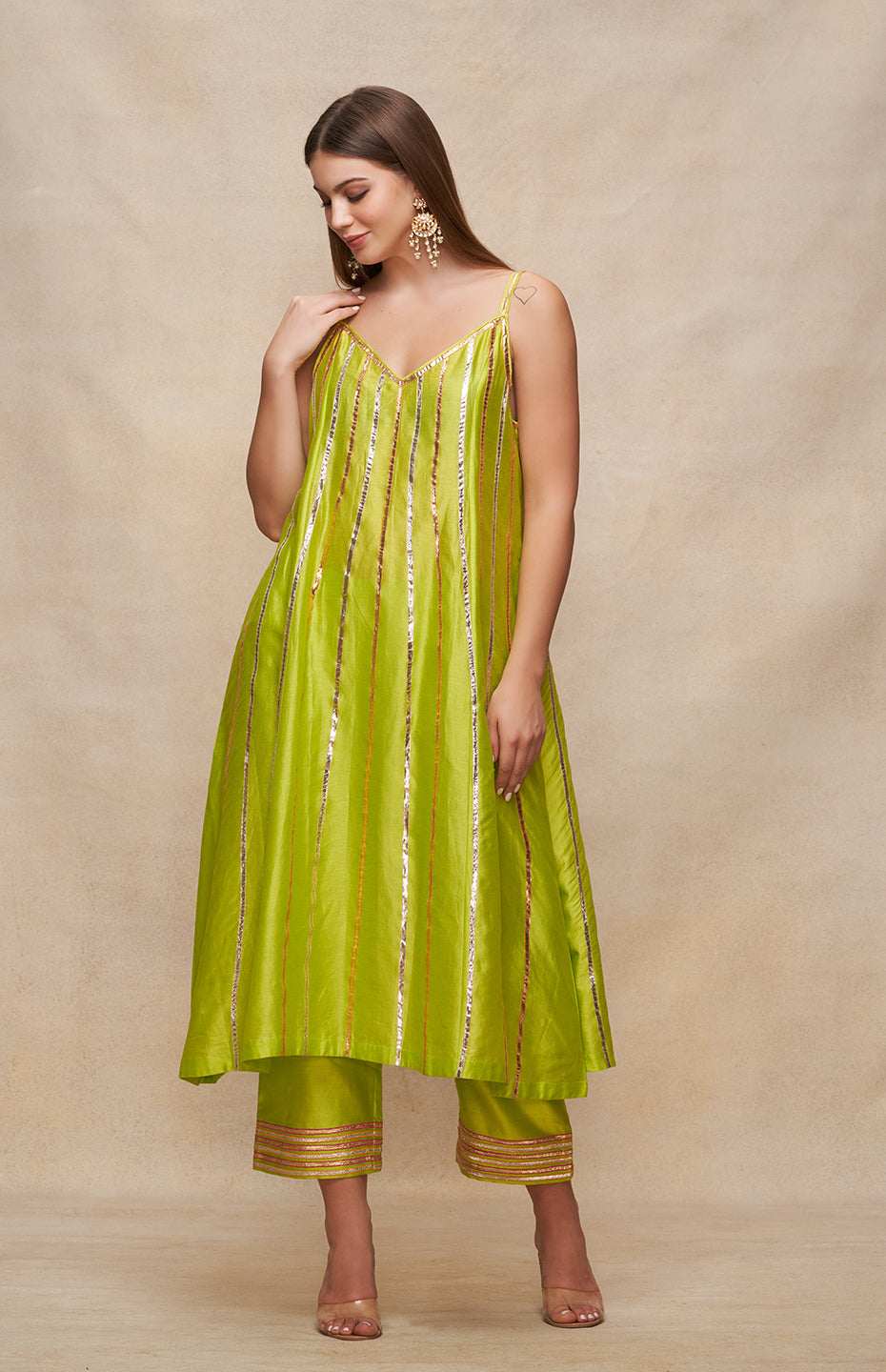 slim fit dress slacks Pink Green Cactus Camo Slip Dress Large main image 1