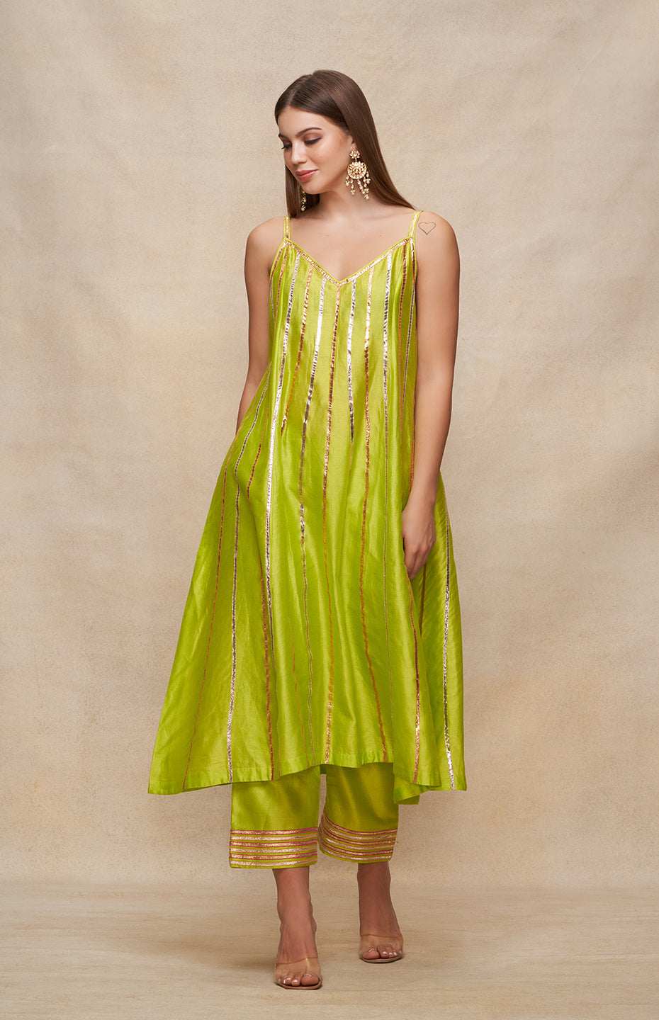 Lime Green Slip Dress