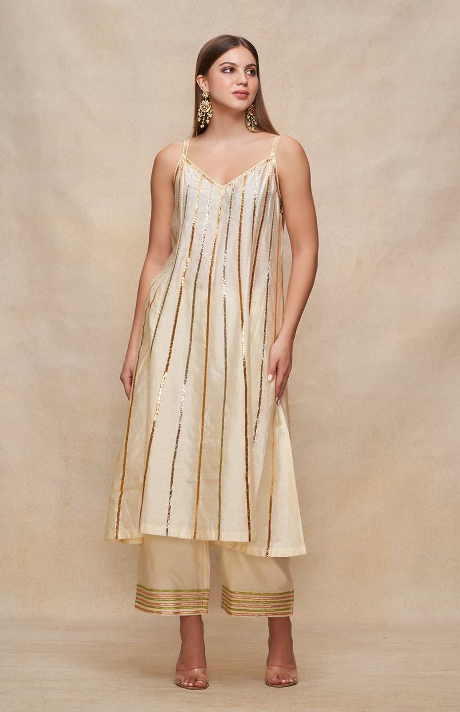 Offwhite Slip Dress