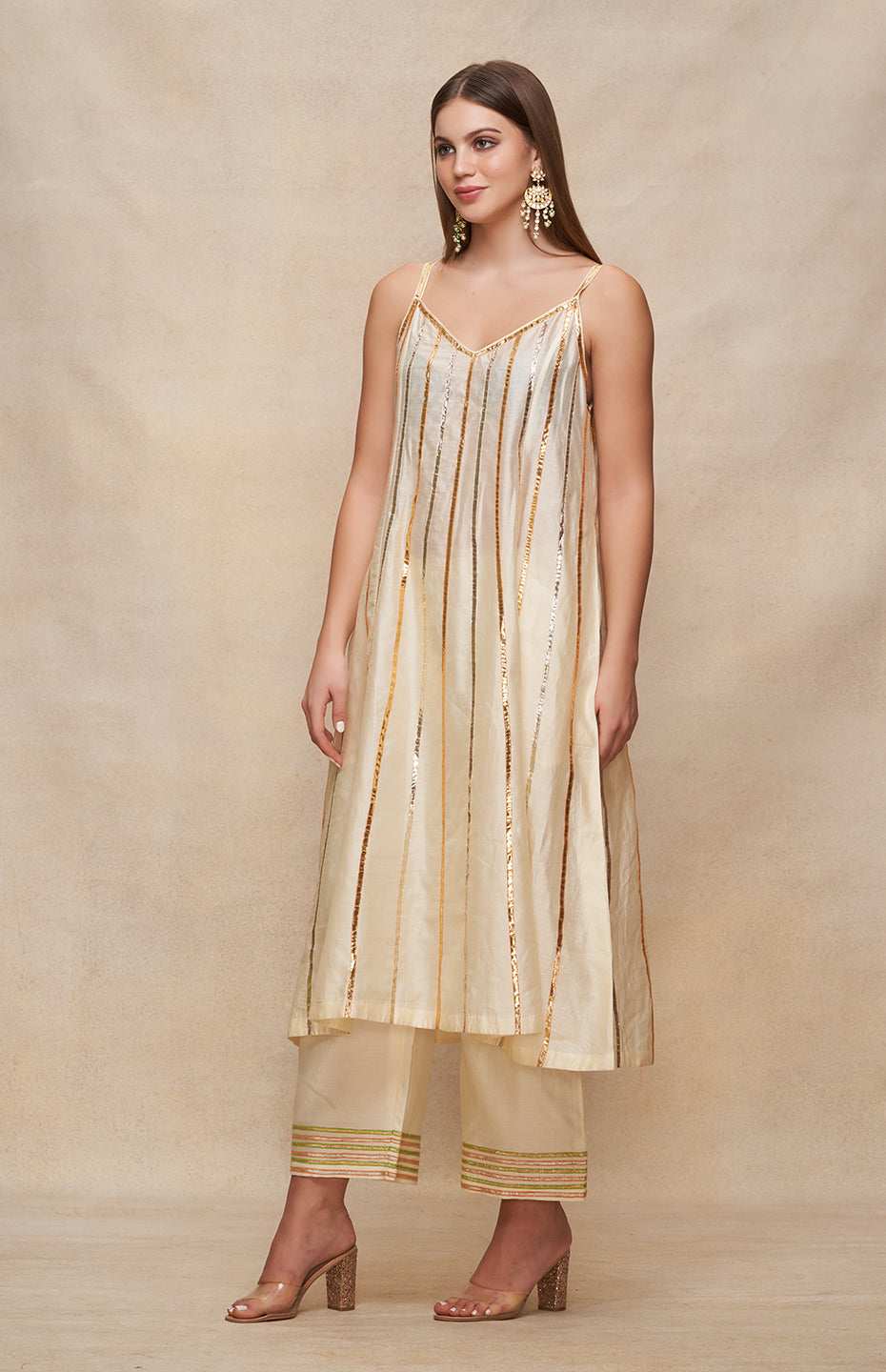 Offwhite Slip Dress