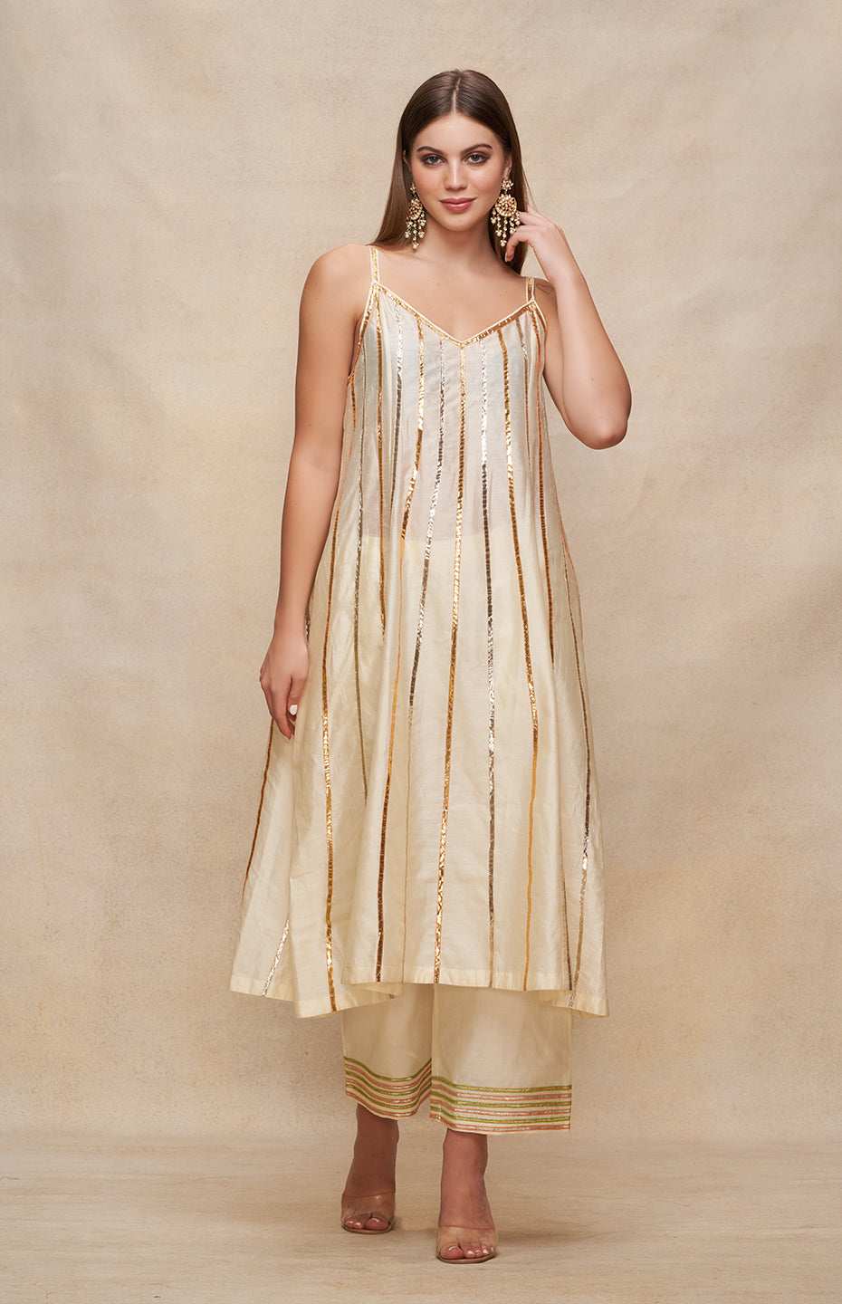 Offwhite Slip Dress