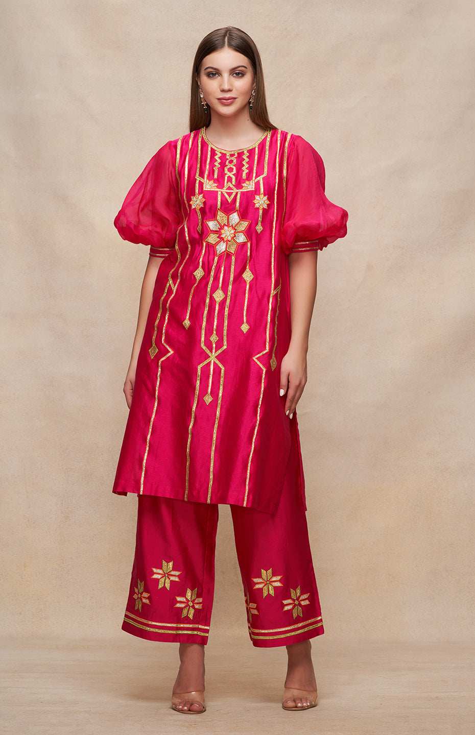 Rani Pink Short Kurta