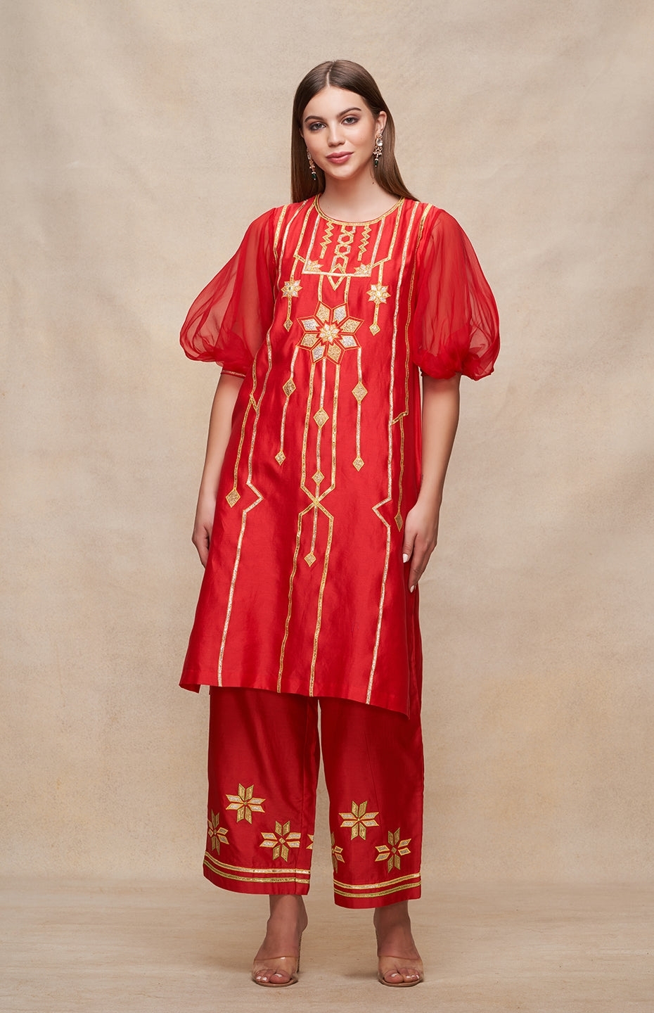 Red Short Kurta