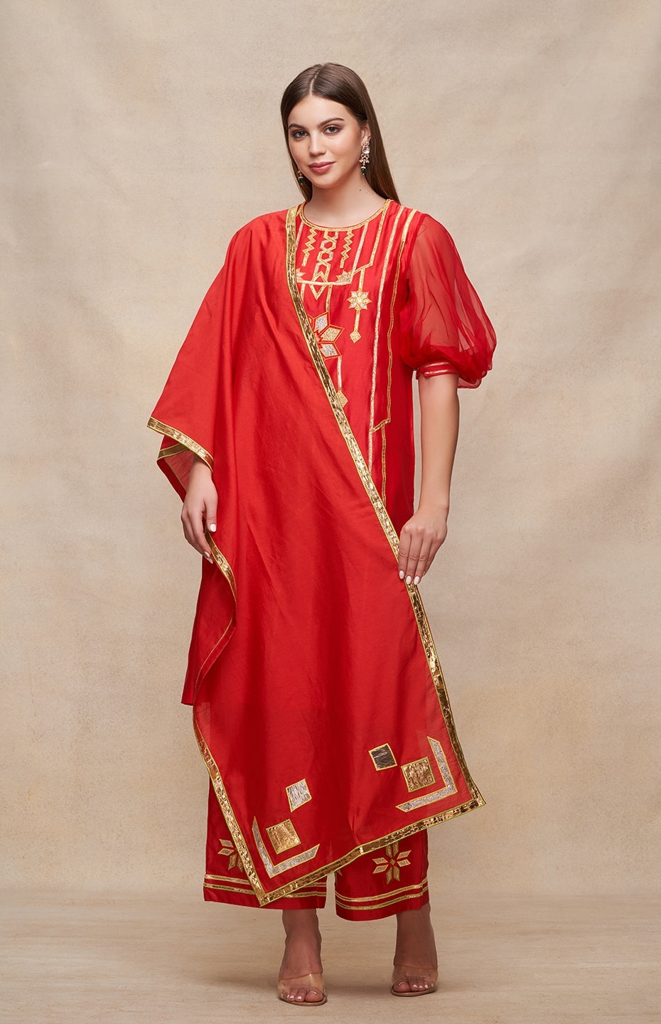 Red Short Kurta