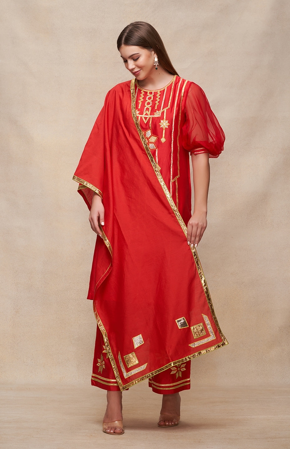 Red Short Kurta