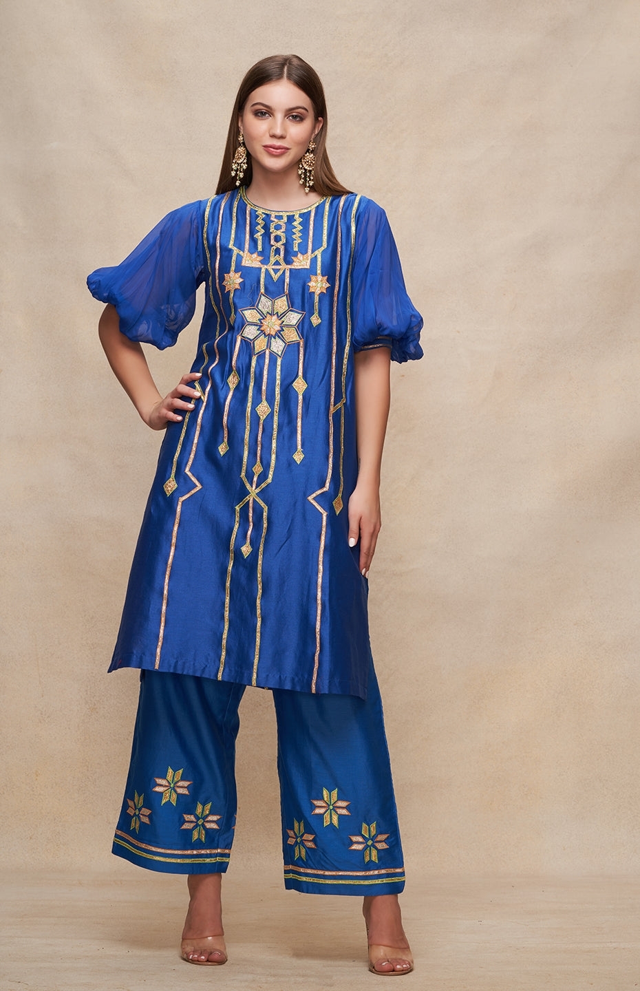 Royal Blue Short Kurta