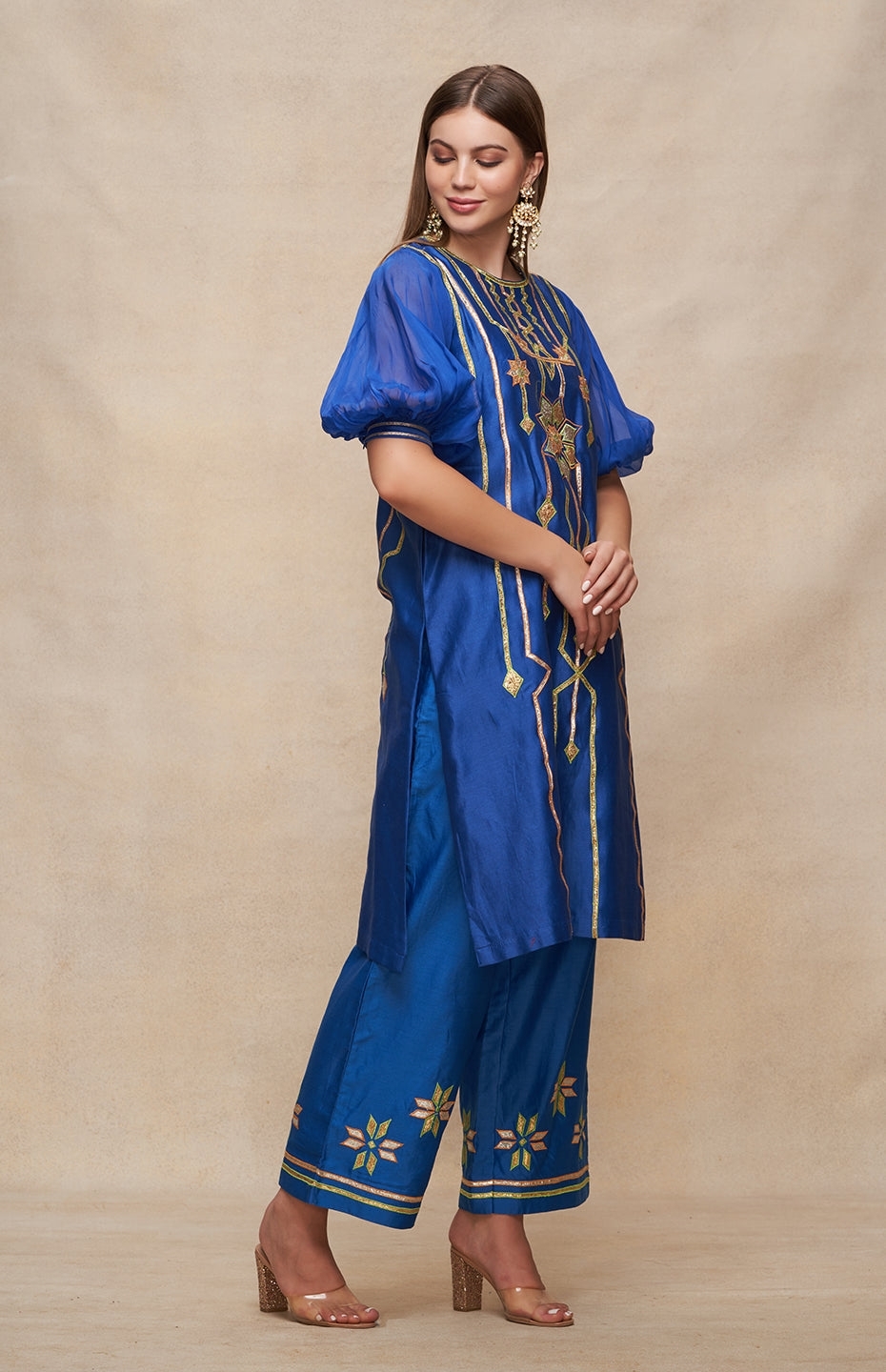 Royal Blue Short Kurta