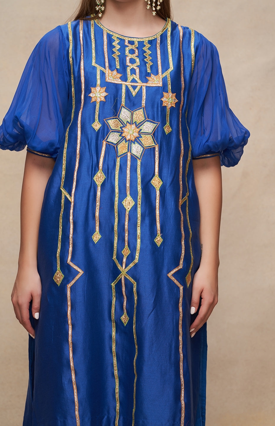 Royal Blue Short Kurta