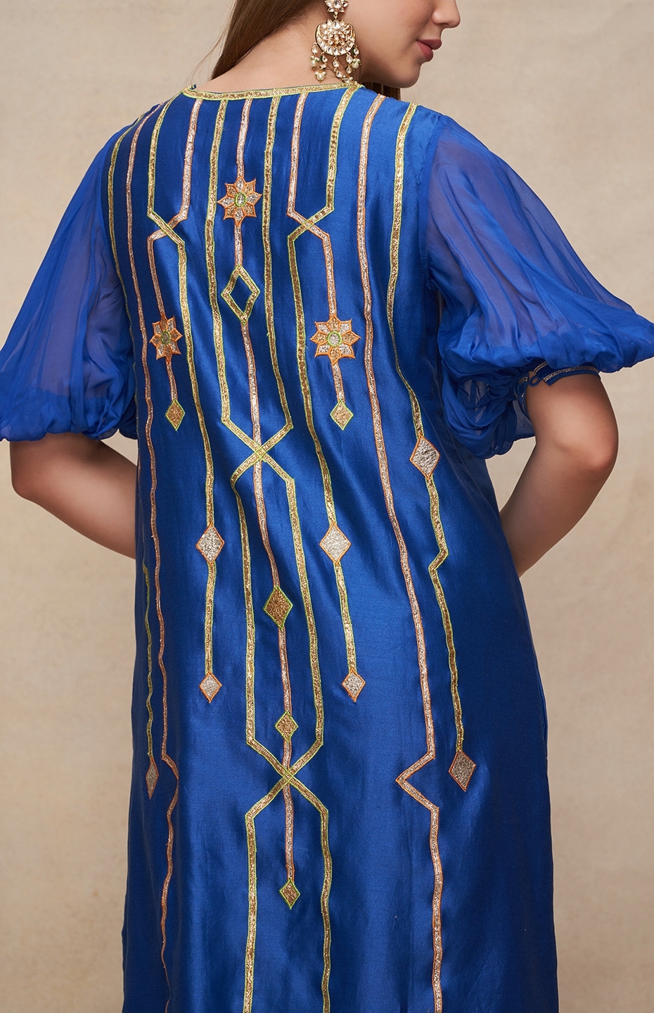 Royal Blue Short Kurta