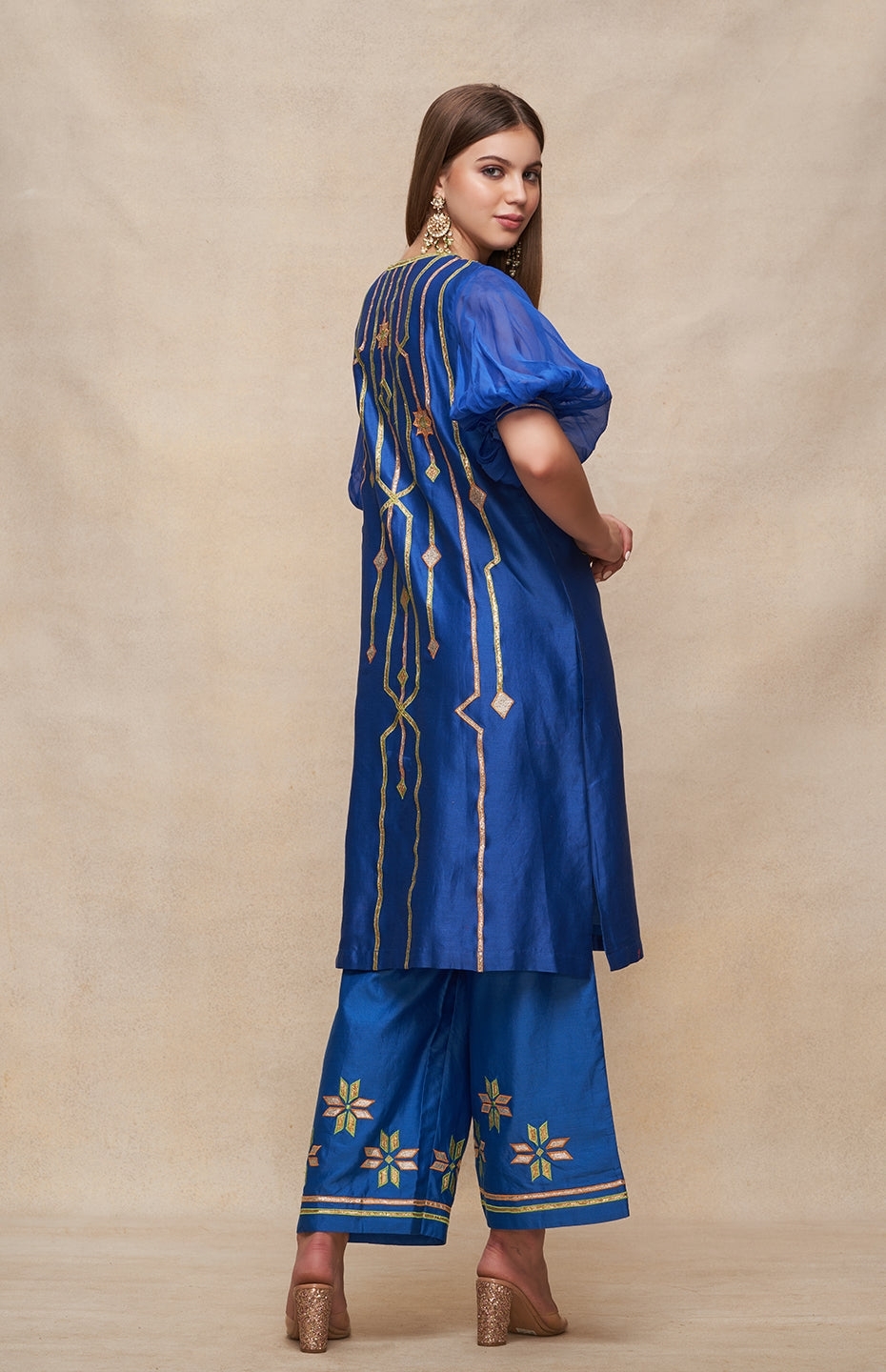 Royal Blue Short Kurta