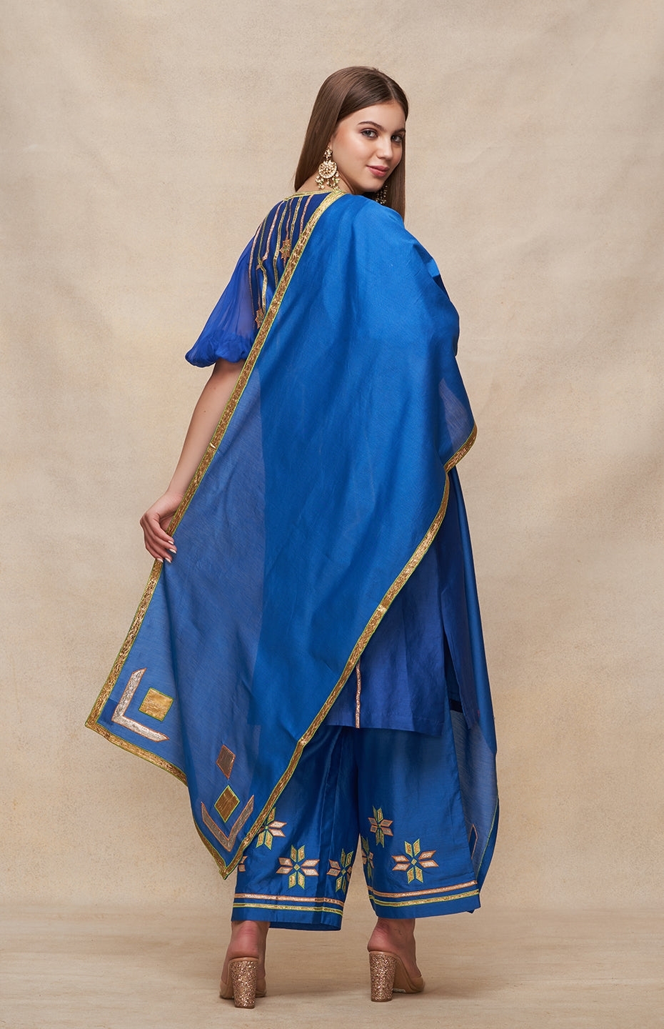 Royal Blue Short Kurta