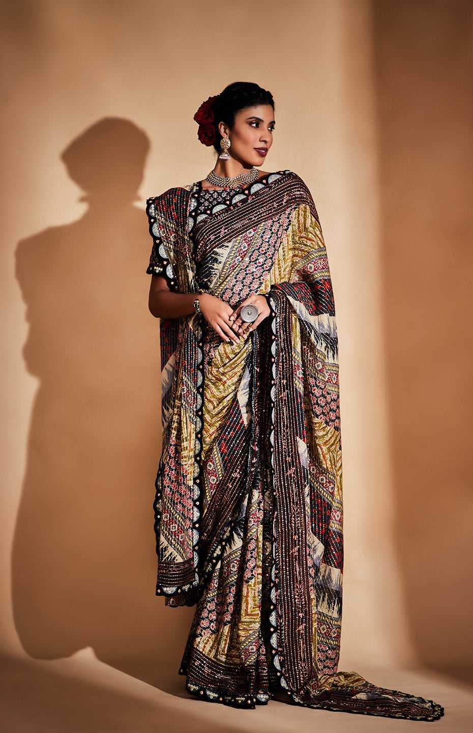 Mirror and Sequins Tribal Stole