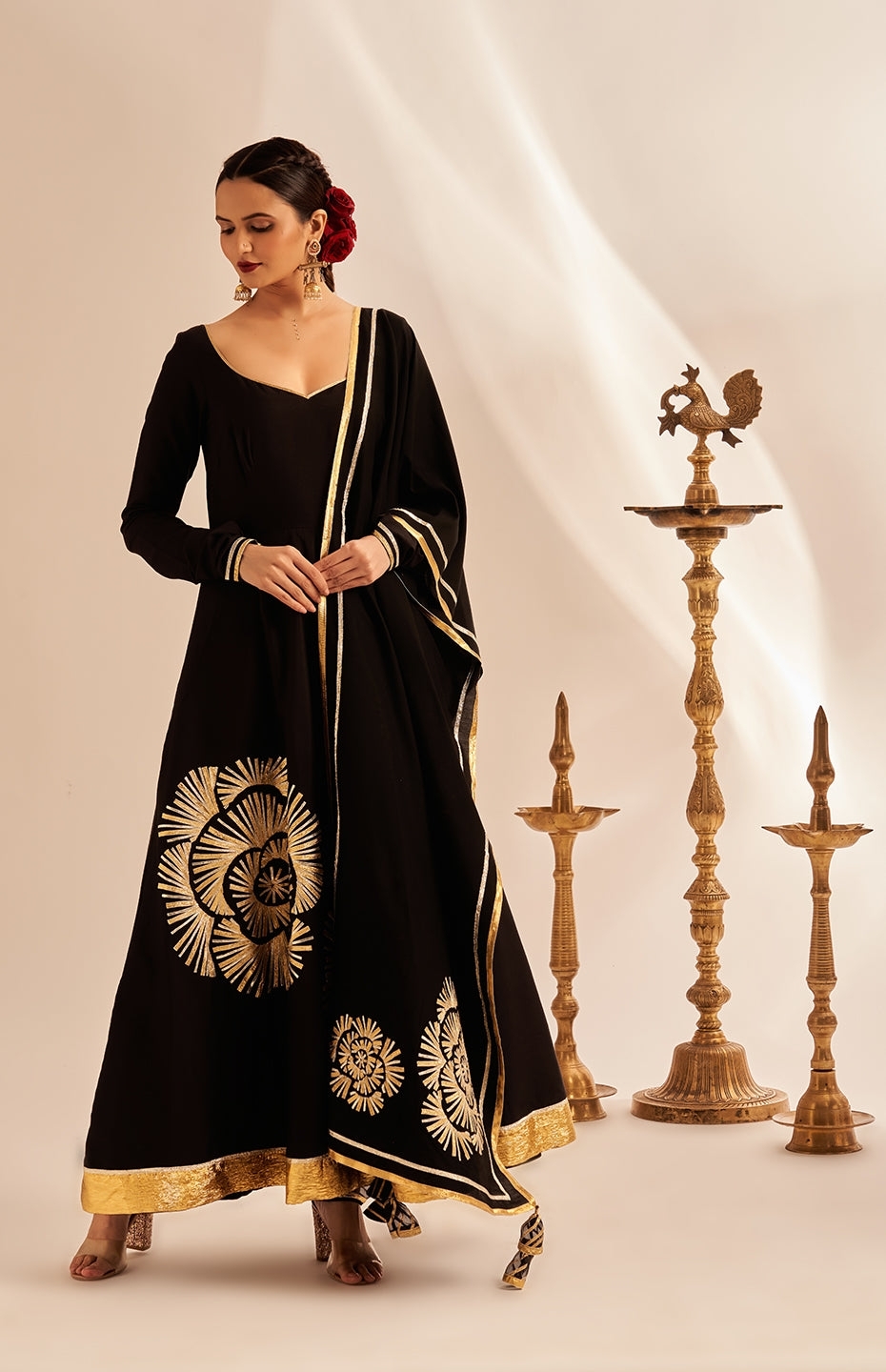 Black Rose Gota Anarkali