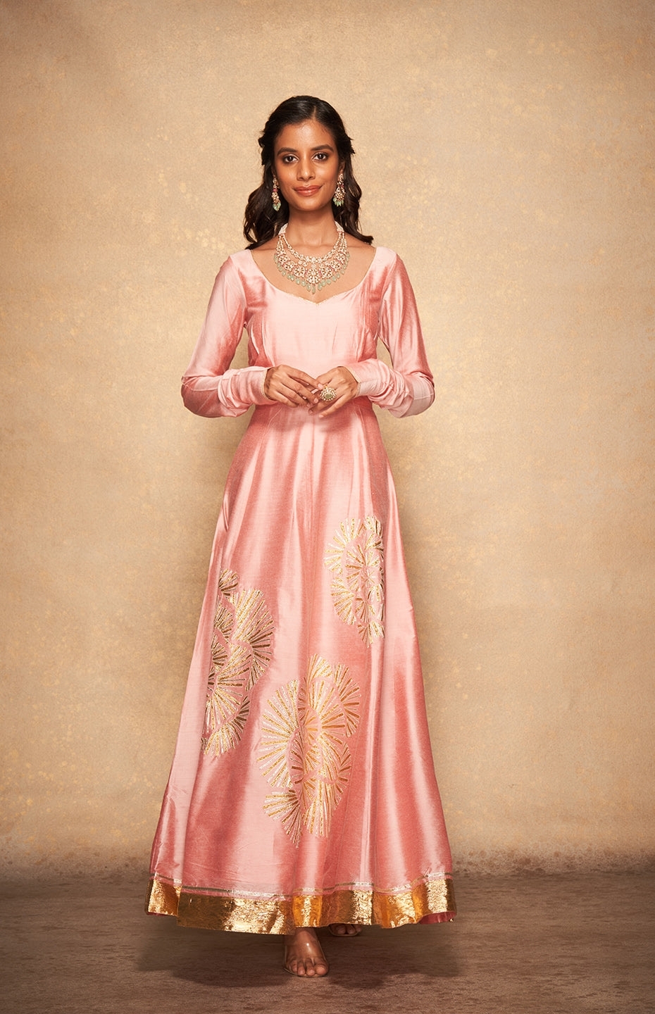 Pink Rose Gota Anarkali