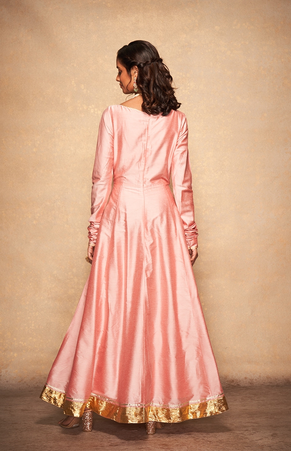 Pink Rose Gota Anarkali