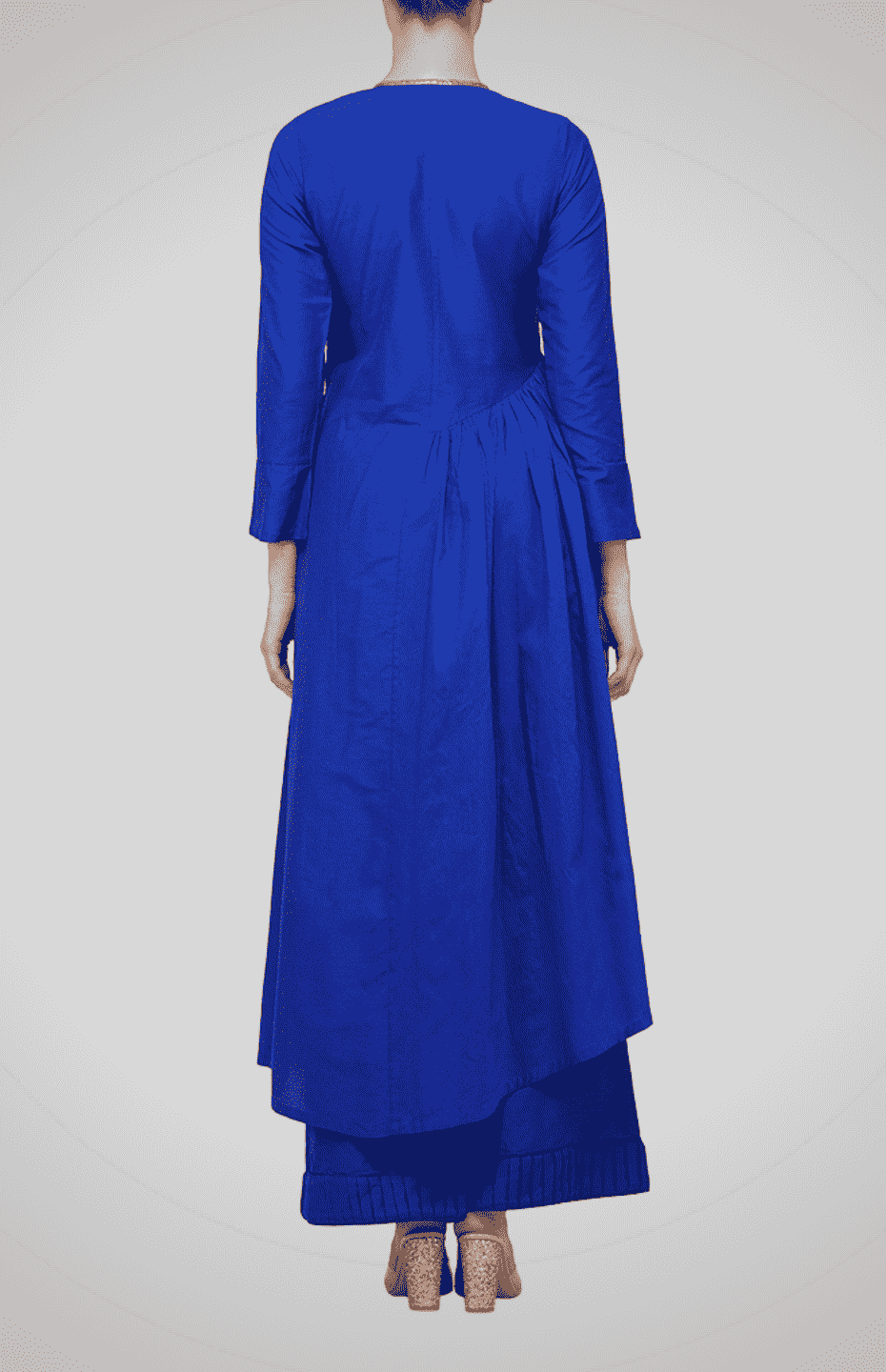 Blue Asymmetrical Go-Dart Kurta