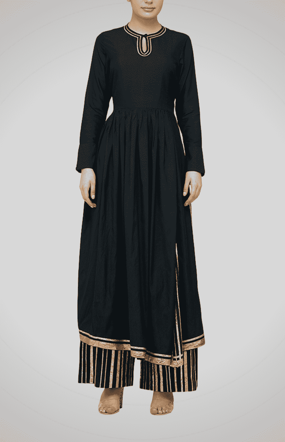 Black Go-Dart Kurta
