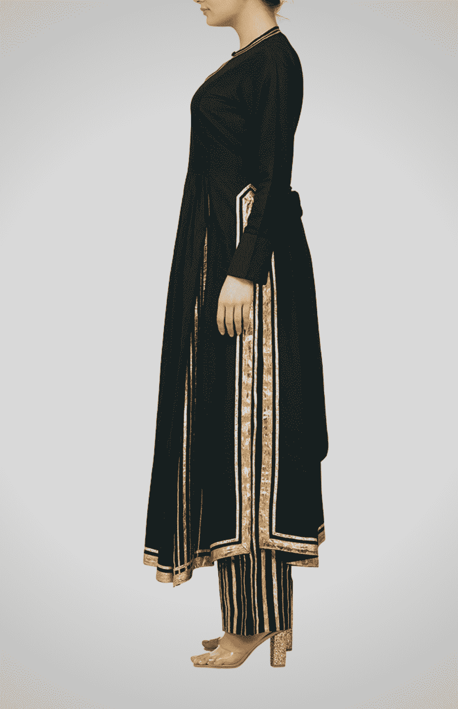 Black Go-Dart Kurta
