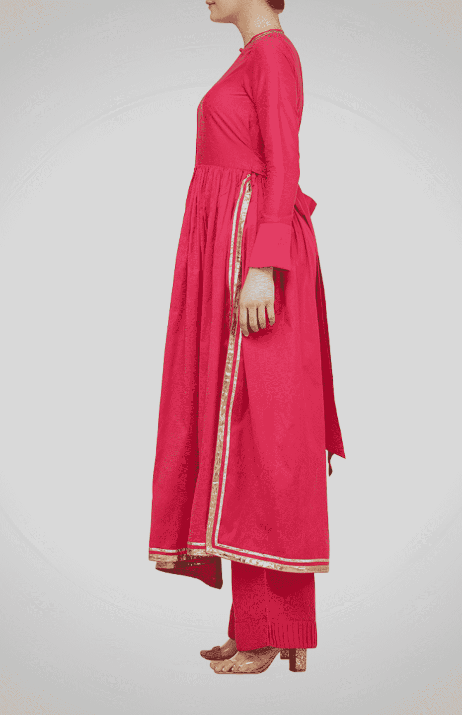 Pink Go-Dart Kurta