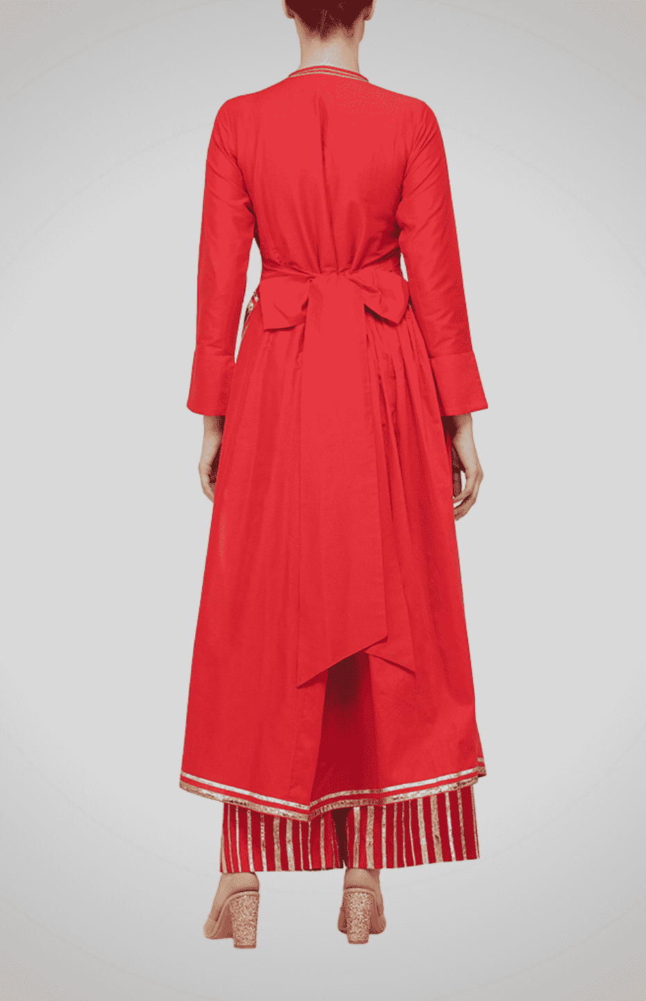 Red Go-Dart Kurta
