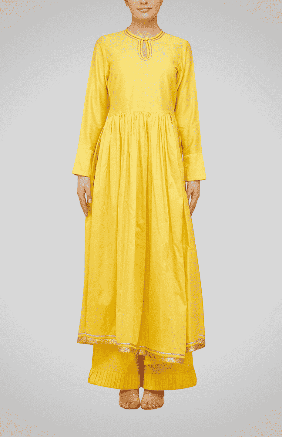 Yellow Go-Dart Kurta