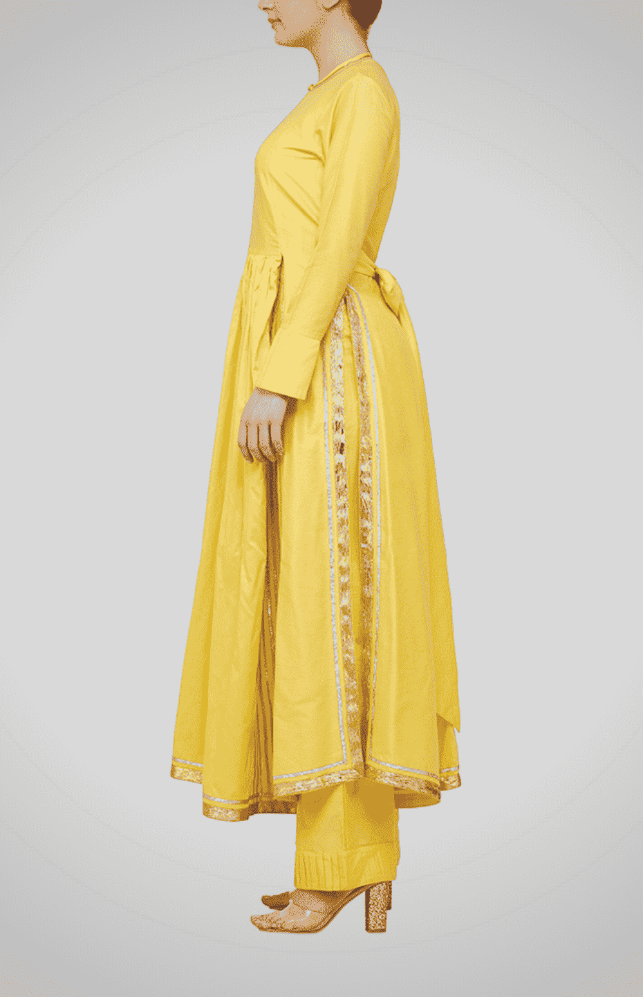 Yellow Go-Dart Kurta