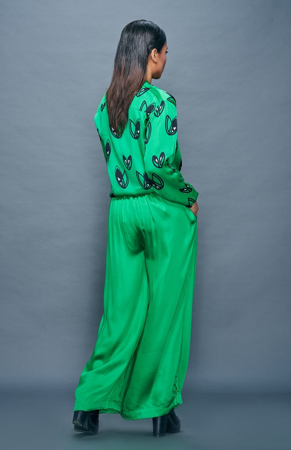 Green High Waisted Pants