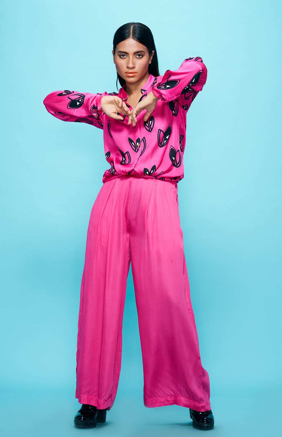Pink High Waisted Pants