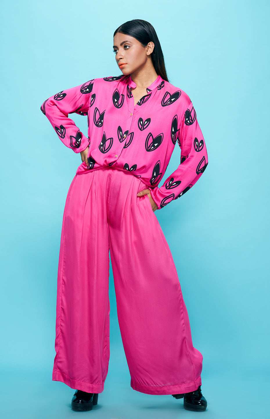 Pink High Waisted Pants