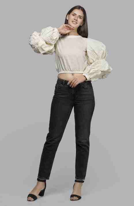 Off-White Bubble Sleeve Blouse