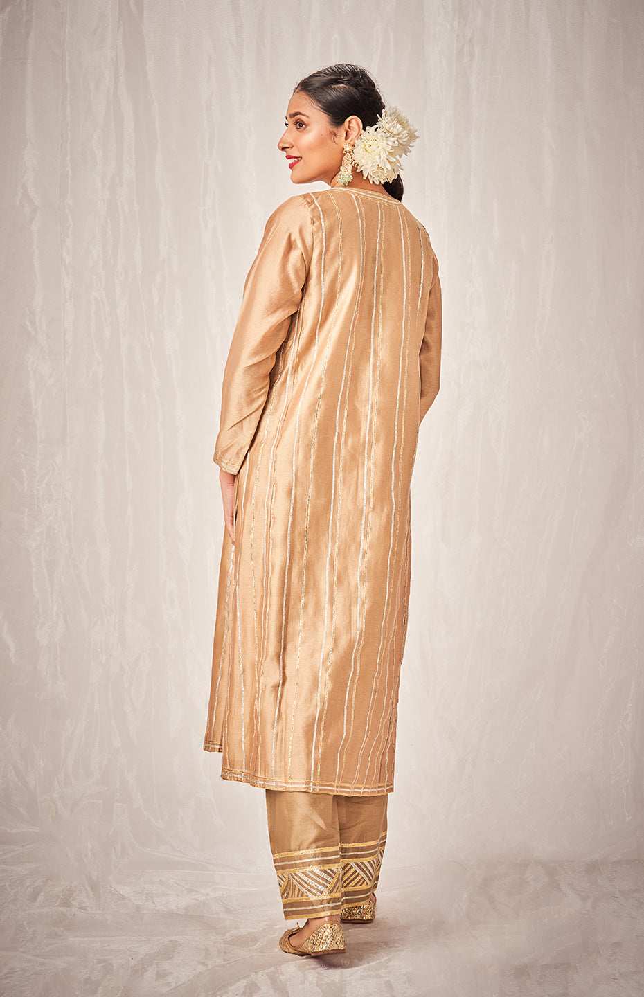 Antique Gold A Line Kurta
