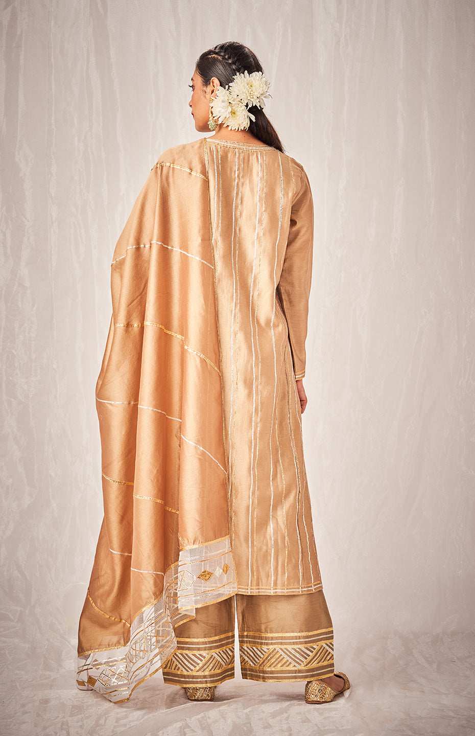 Antique Gold A Line Kurta