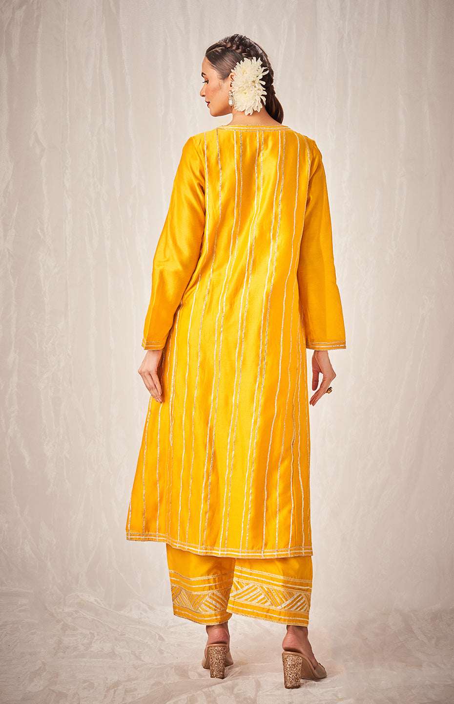 Mustard A Line Kurta