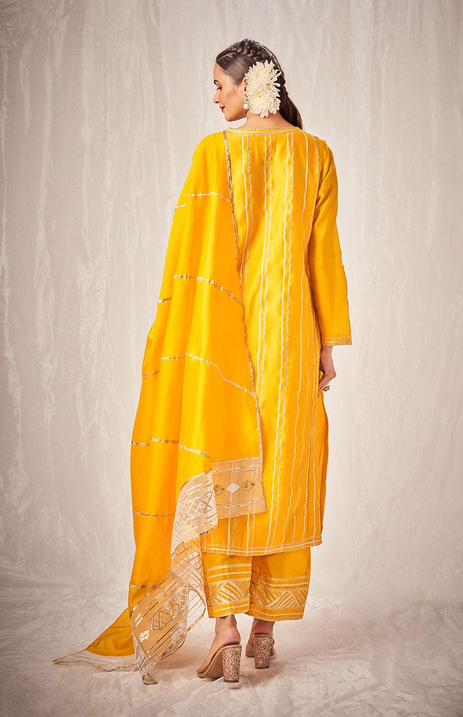 Mustard A Line Kurta