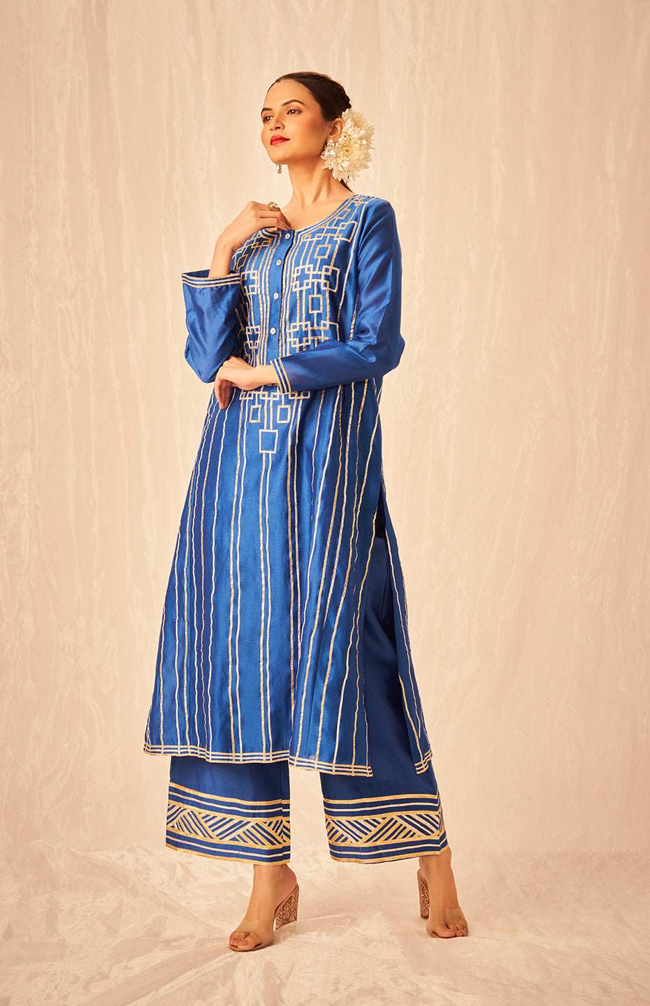 Royal Blue A Line Kurta