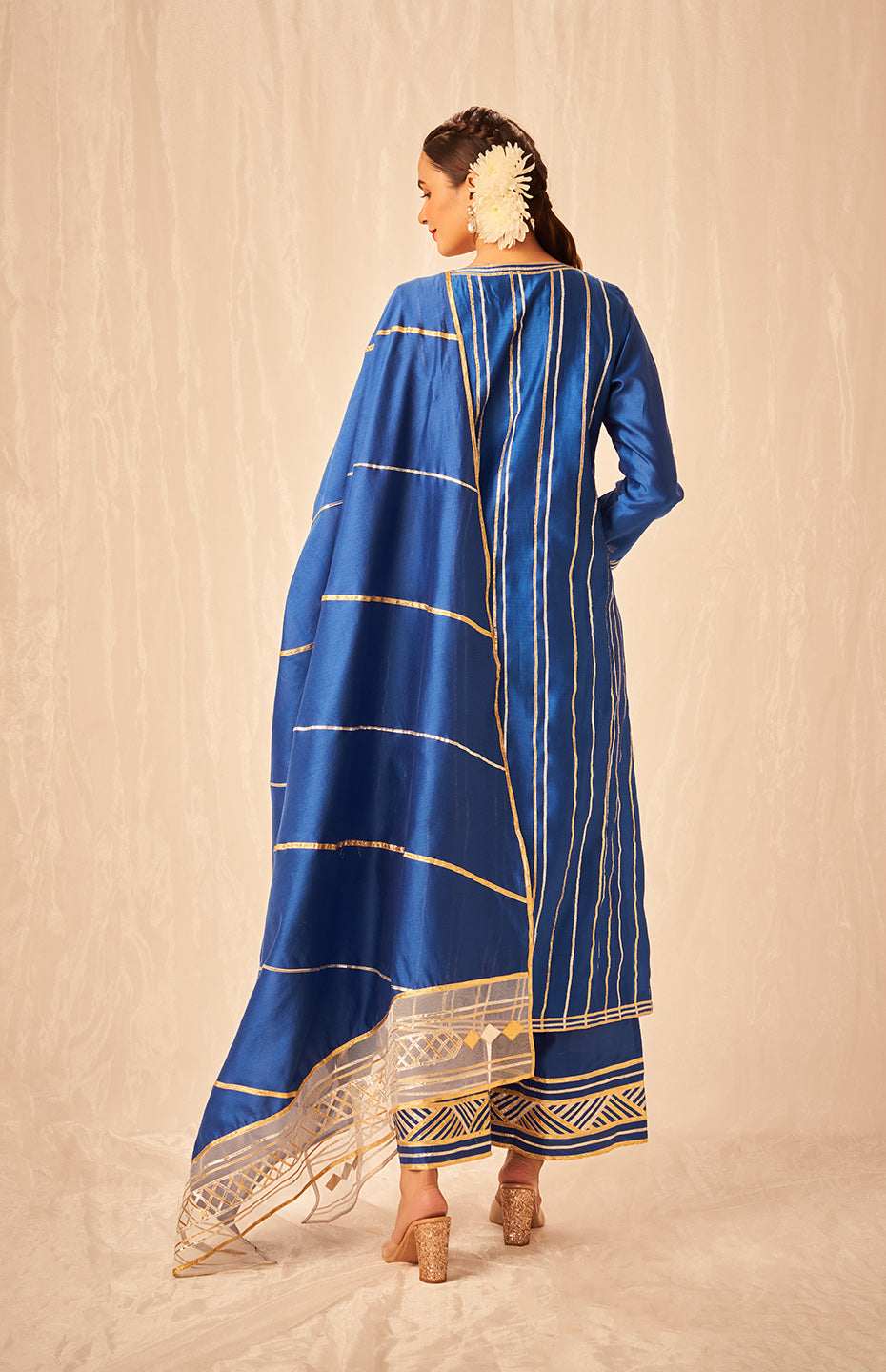 Royal Blue A Line Kurta