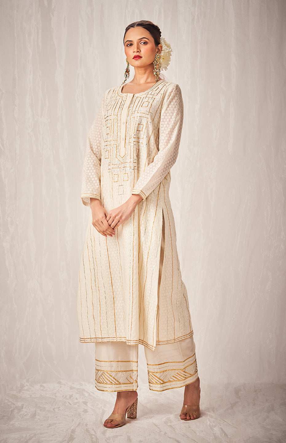 Jamdhani A Line Kurta