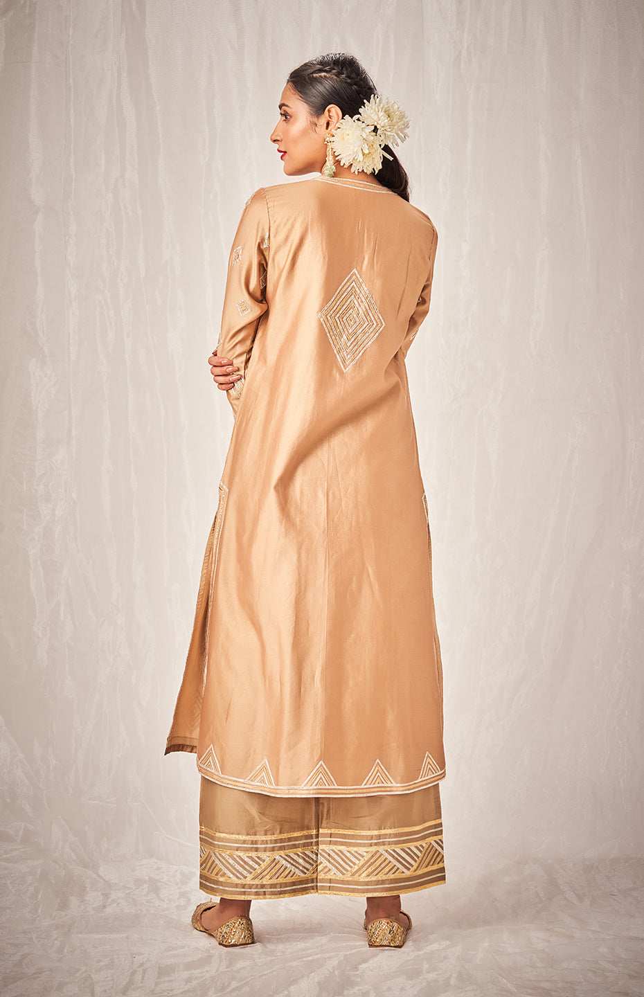 Antique Gold A Line Kurta