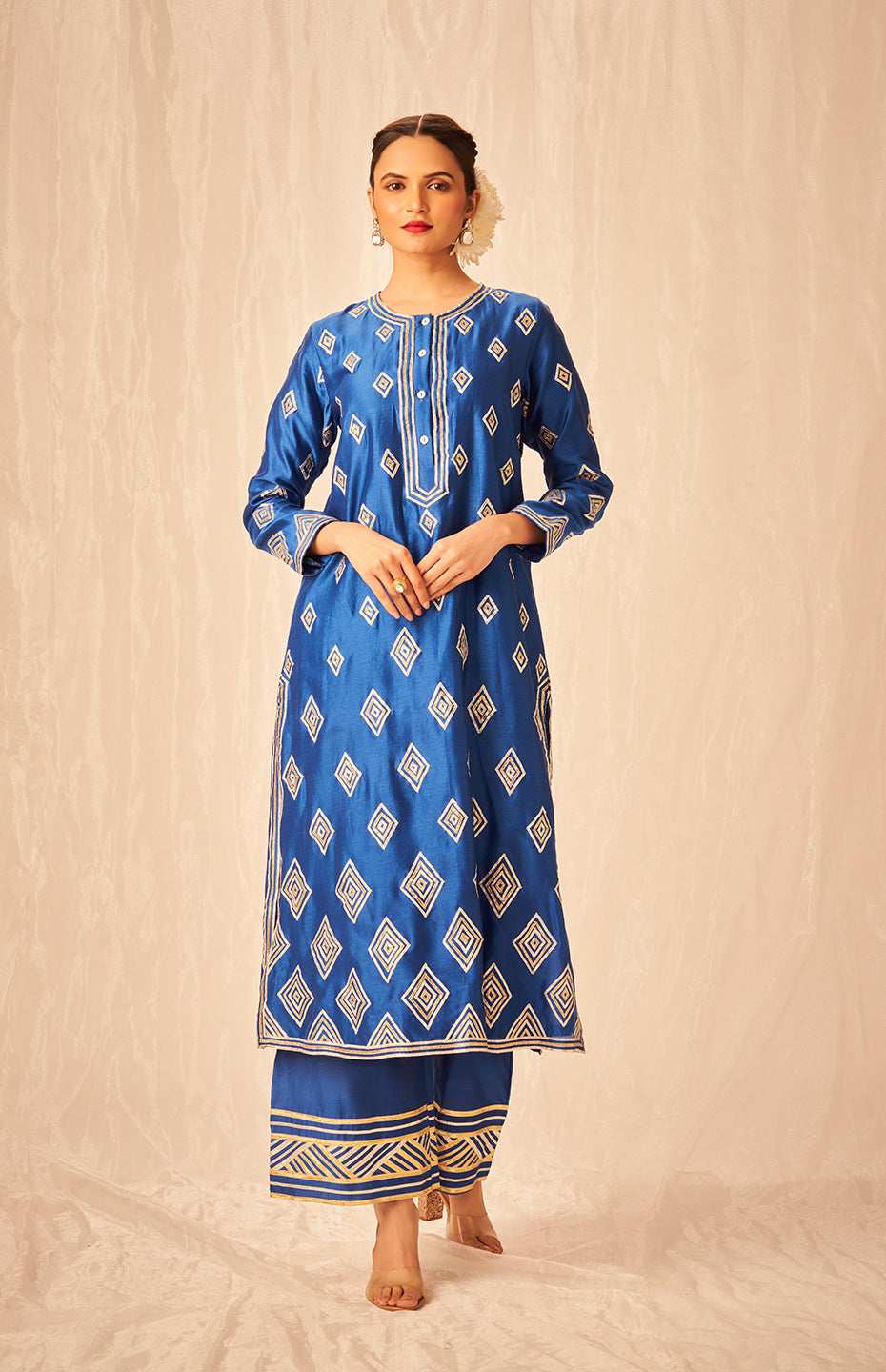 Royal Blue A Line Kurta