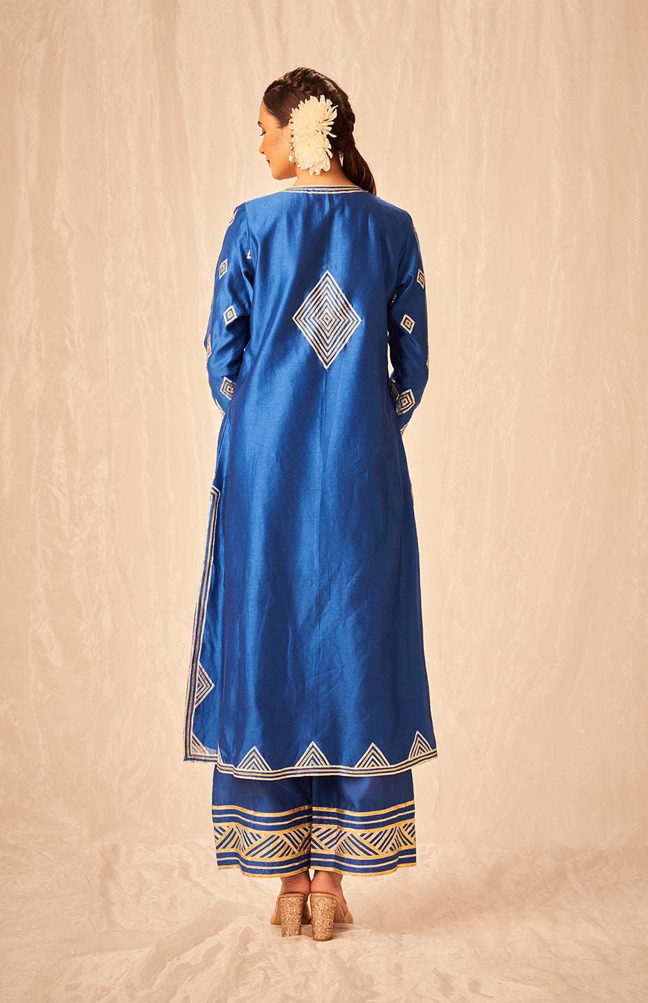 Royal Blue A Line Kurta