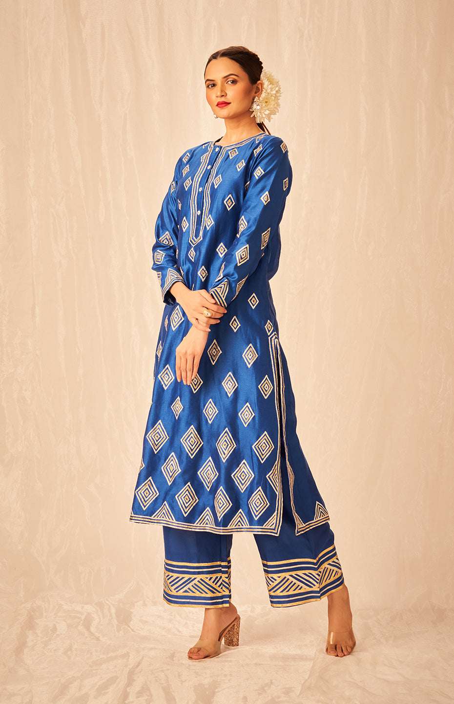 Royal Blue A Line Kurta
