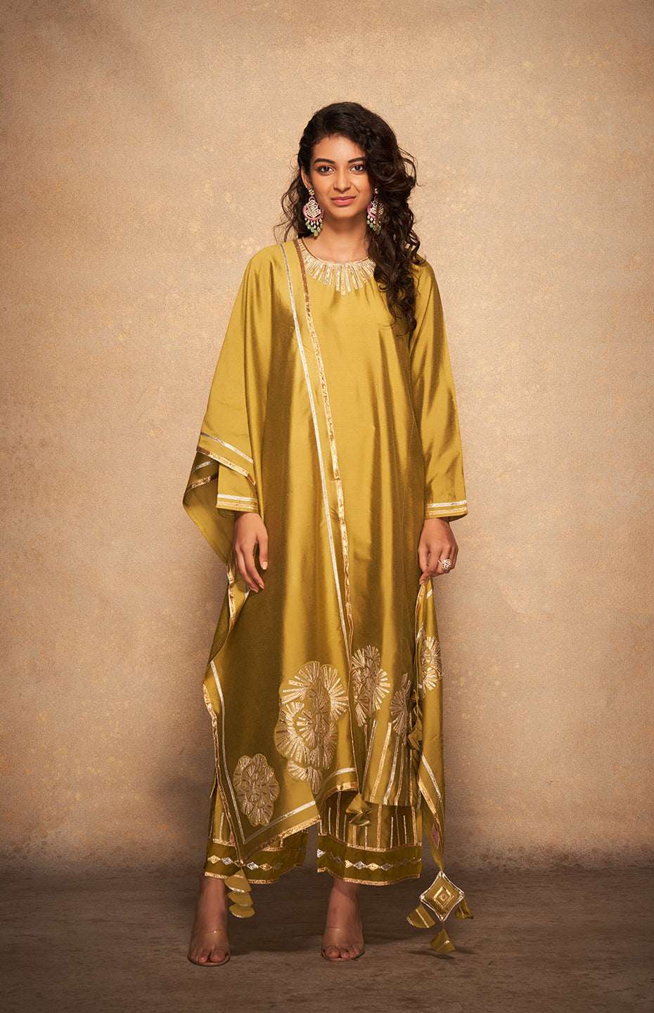 Olive Rose Gota Kurta
