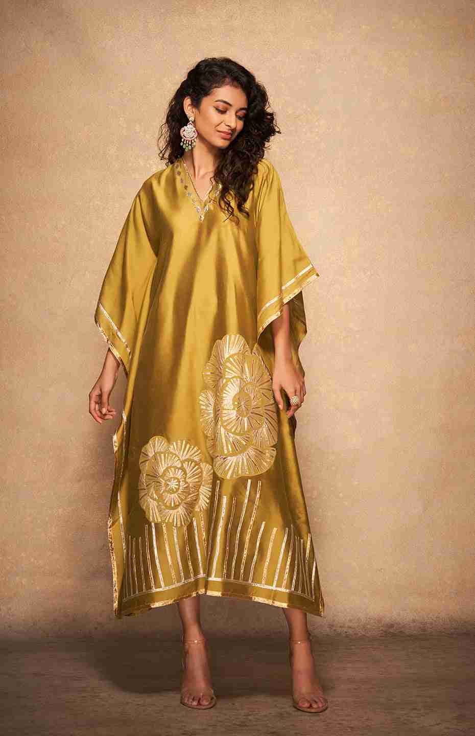 Olive Rose Gota Kaftan